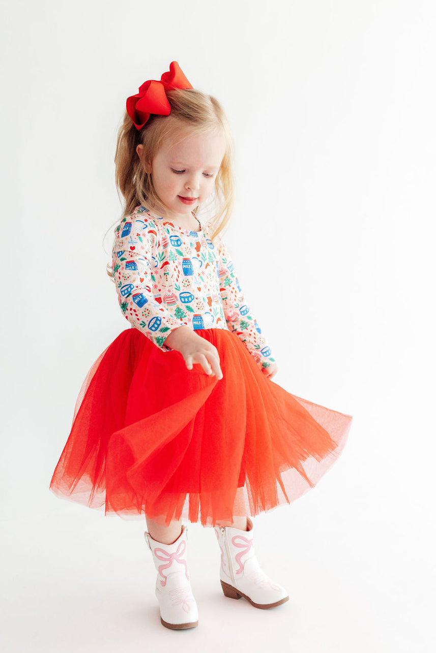 Oh Snap! L/S Tutu Dress - Aaria Tees Aaria Tees