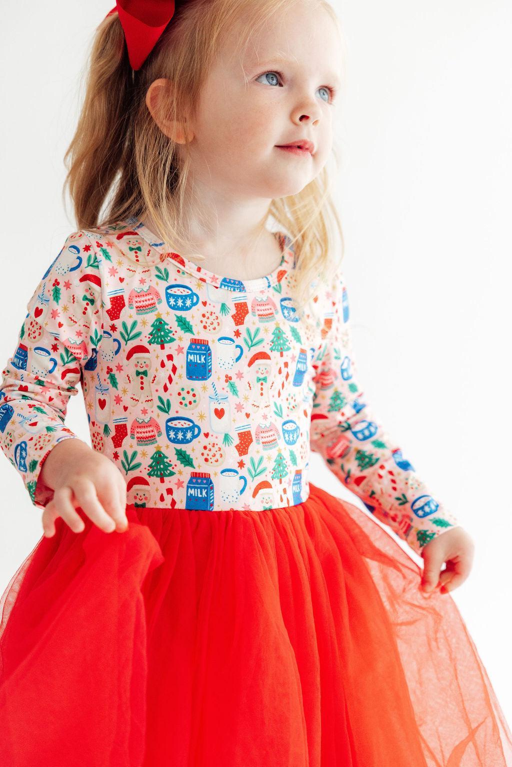 Oh Snap! L/S Tutu Dress - Aaria Tees Aaria Tees