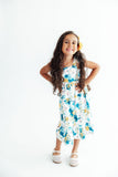 Blooming Buttercups Ruffle Maxi Dress - Aaria Tees Aaria Tees