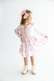 Pawsitively Spooky L/S Pocket Twirl Dress - Aaria Tees Aaria Tees