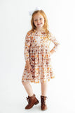 Fall Harvest L/S Pocket Twirl Dress - Aaria Tees Aaria Tees