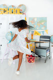 Color Crayons S/S Pocket Twirl Dress - Aaria Tees Aaria Tees
