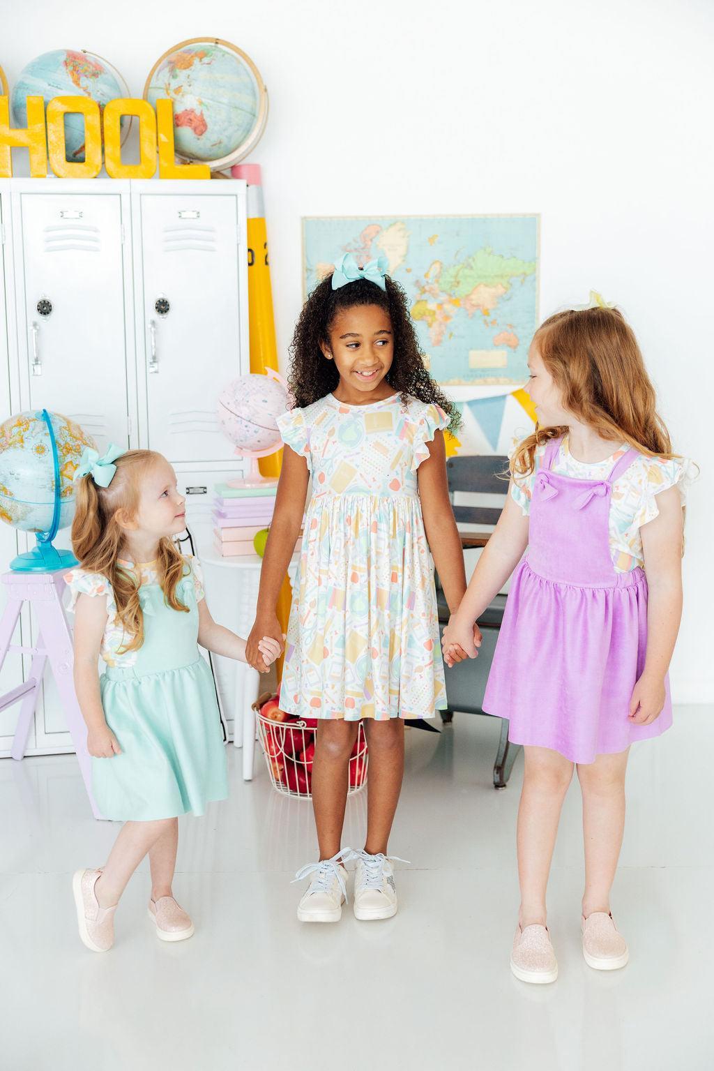 Campus Cutie S/S Ruffle Tee - Aaria Tees Aaria Tees