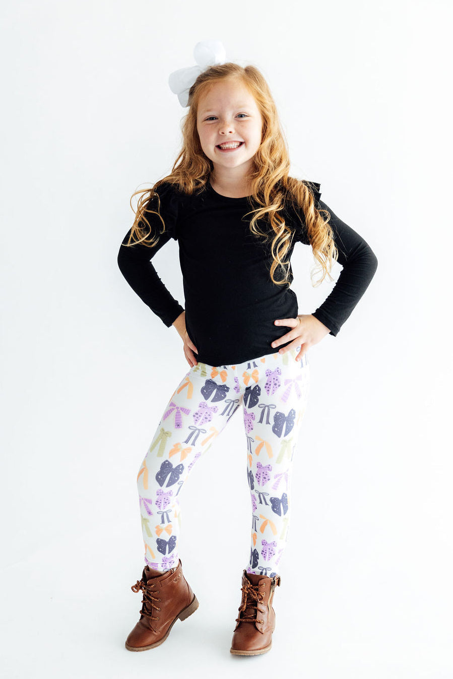 Tied with a Boo Leggings - Aaria Tees Aaria Tees