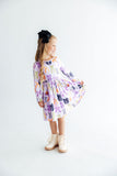 Tied with a Boo Lavender L/S Pocket Twirl Dress - Aaria Tees Aaria Tees