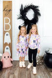 Tied with a Boo Lavender L/S Pocket Twirl Dress - Aaria Tees Aaria Tees