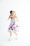 Tied with a Boo Lavender L/S Pocket Twirl Dress - Aaria Tees Aaria Tees