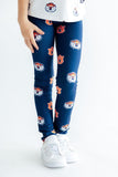 Auburn Blue Aubie Leggings - Aaria Tees Aaria Tees