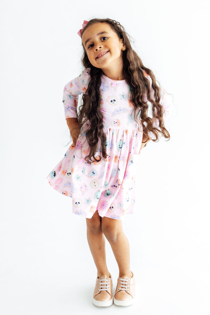 Sugar Rush L/S Pocket Twirl Dress - Aaria Tees Aaria Tees