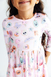 Sugar Rush L/S Pocket Twirl Dress - Aaria Tees Aaria Tees