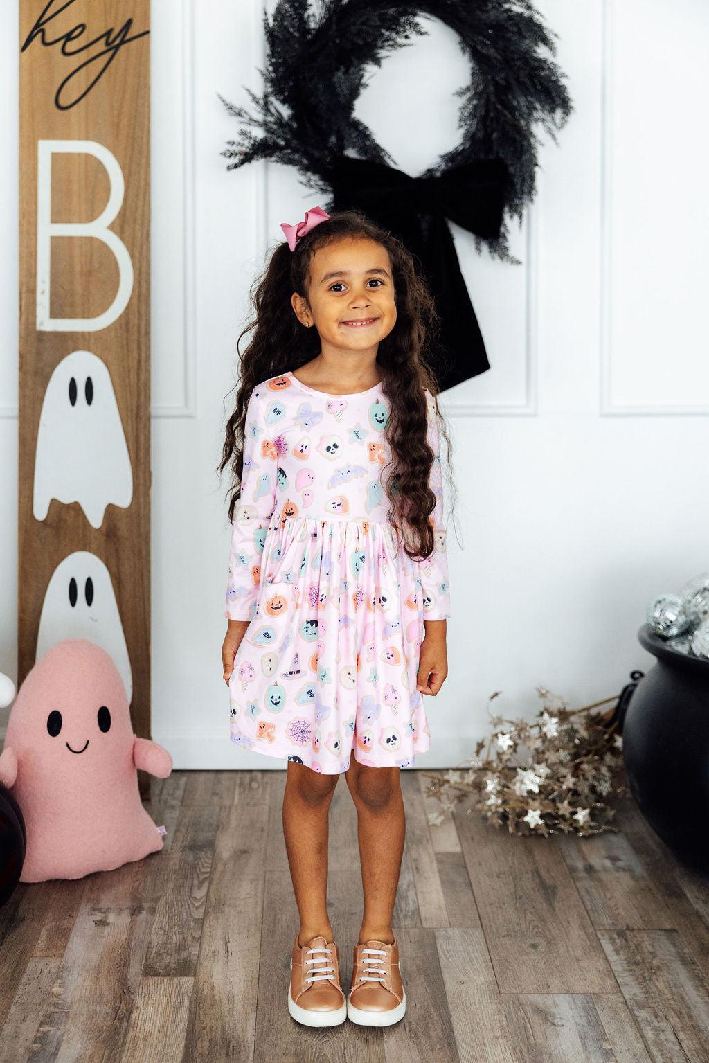 Sugar Rush L/S Pocket Twirl Dress - Aaria Tees Aaria Tees