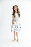 Ghouls Rule 3/4 Sleeve Pocket Twirl Dress - Aaria Tees Aaria Tees