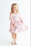 Spooky Sweetheart 3/4 Sleeve Pocket Twirl Dress Aaria Tees