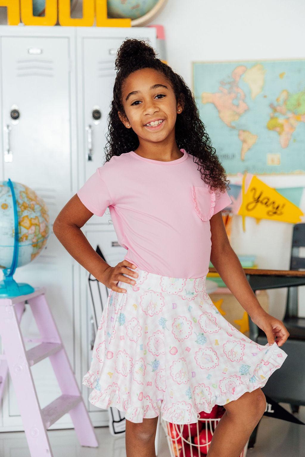 Apple of My Eye Ruffle Twirl Skort - Aaria Tees Aaria Tees
