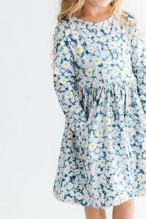 Oopsie Daisy L/S Pocket Twirl Dress - Aaria Tees Aaria Tees