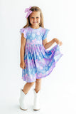 Snow Much Sunshine Flutter Sleeve Twirl Dress - Aaria Tees Aaria Tees