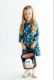 Happy Haunting 3/4 Sleeve Pocket Twirl Dress Aaria Tees