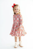 Santa's Sweet Shoppe L/S Ruffle Hem Twirl Dress - Aaria Tees Aaria Tees