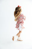 Santa's Sweet Shoppe L/S Ruffle Hem Twirl Dress - Aaria Tees Aaria Tees