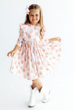 Christmas Traditions 3/4 Sleeve Ruffle Twirl Dress - Aaria Tees Aaria Tees