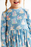 Nativity L/S Ruffle Hem Twirl Dress - Aaria Tees Aaria Tees