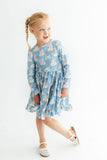 Nativity L/S Ruffle Hem Twirl Dress - Aaria Tees Aaria Tees