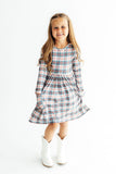 Christmas Plaid L/S Pocket Twirl Dress - Aaria Tees Aaria Tees