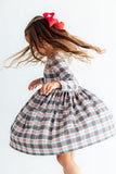 Christmas Plaid L/S Pocket Twirl Dress - Aaria Tees Aaria Tees