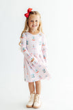 Let it Snow L/S Pocket Twirl Dress - Aaria Tees Aaria Tees