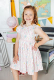 Apple of My Eye Flutter Sleeve Twirl Dress - Aaria Tees Aaria Tees