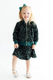 Hunter Green Velvet Sequin Twirl Skort - Aaria Tees Aaria Tees
