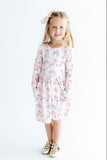 Christmas Magic L/S Pocket Twirl Dress - Aaria Tees Aaria Tees