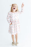 Christmas Magic L/S Pocket Twirl Dress - Aaria Tees Aaria Tees