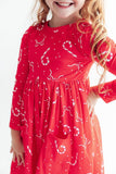 Peppermint Dreams L/S Pocket Twirl Dress - Aaria Tees Aaria Tees