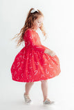 Peppermint Dreams L/S Pocket Twirl Dress - Aaria Tees Aaria Tees