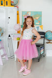 Little Learner Flutter Sleeve Tutu Dress - Aaria Tees Aaria Tees