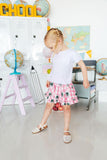 Southlake Carroll Gingham Dragons Ruffle Twirl Skort - Aaria Tees Aaria Tees