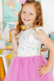 Little Learner Flutter Sleeve Tutu Dress - Aaria Tees Aaria Tees