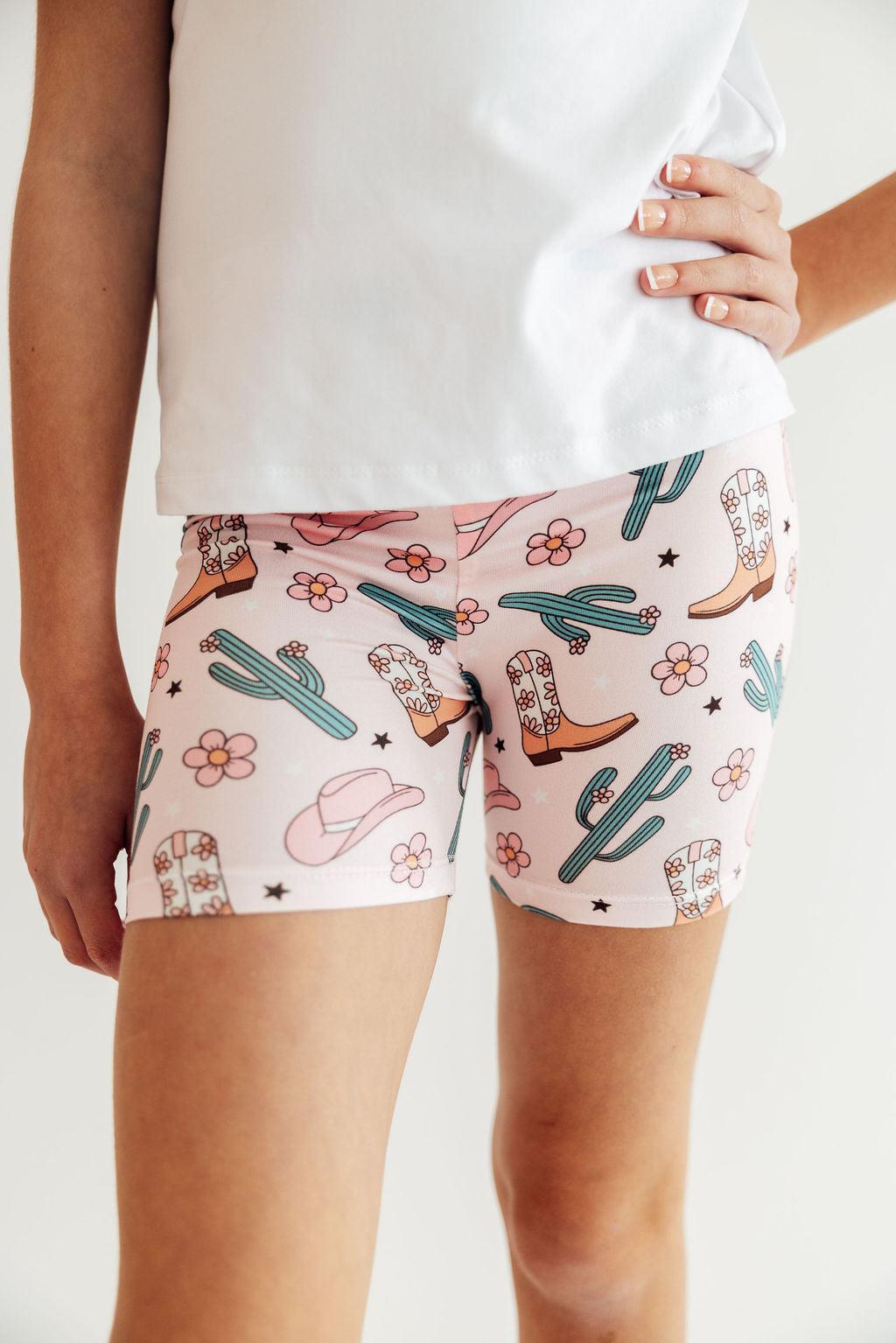 Cactus Cowgirl Twirl Shorts - Aaria Tees Aaria Tees