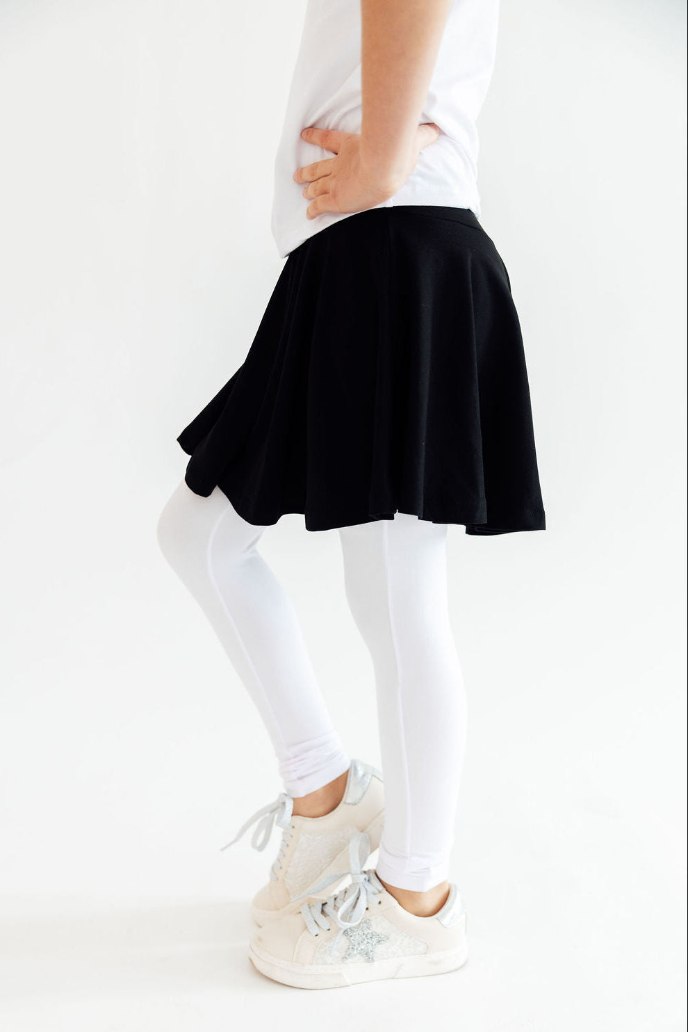 Black & White Twirl Skegging - Aaria Tees Aaria Tees