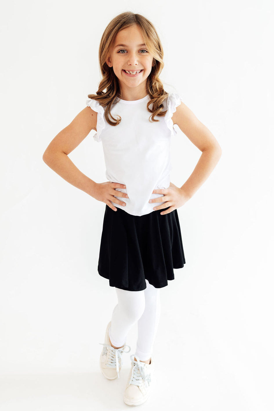 Black & White Twirl Skegging - Aaria Tees Aaria Tees