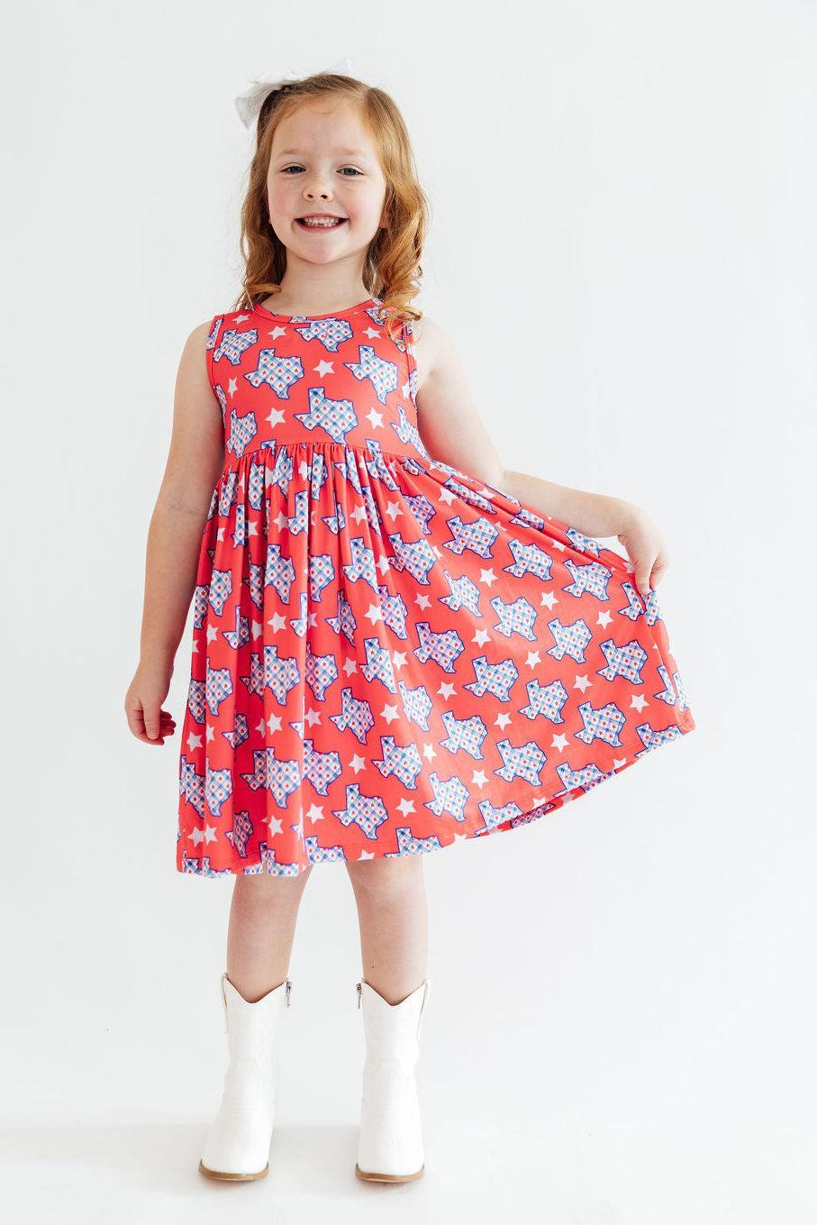 Texas Pride Tank Twirl Dress - Aaria Tees Aaria Tees