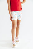 Red, White & Sweet Twirl Shorts - Aaria Tees Aaria Tees