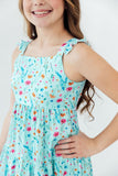 Bluebell Breeze Ruffle Maxi Dress - Aaria Tees Aaria Tees
