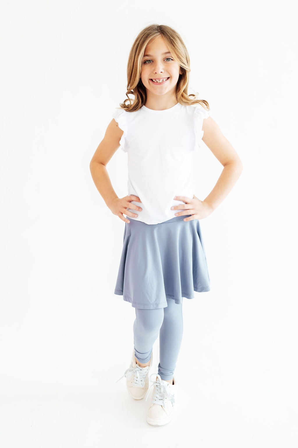 Dusty Blue Twirl Skegging - Aaria Tees Aaria Tees