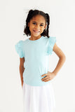 Bluebird S/S Ruffle Tee - Aaria Tees Aaria Tees