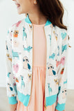 Puppy Pals Satin Jacket - Aaria Tees Aaria Tees