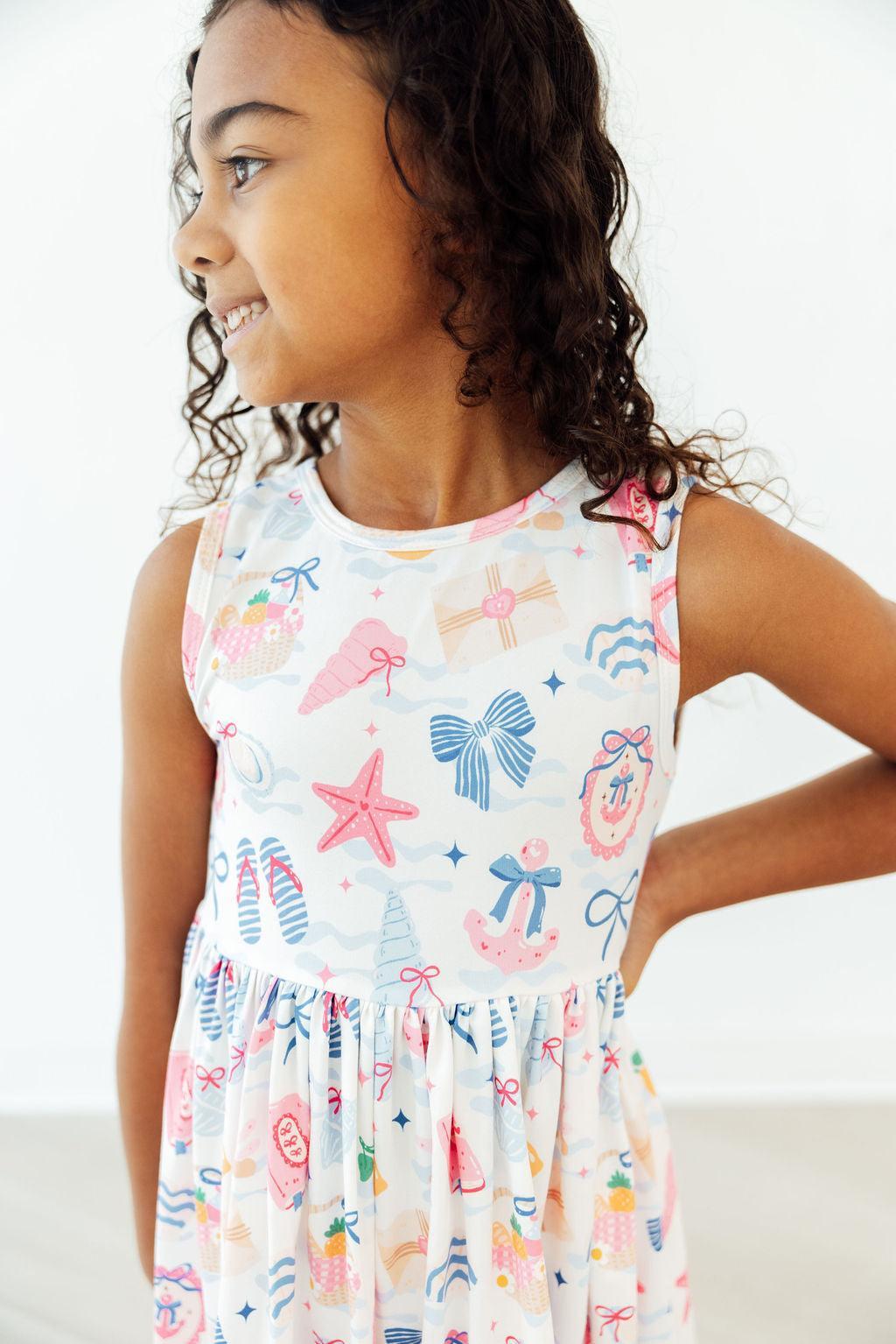 Seaside Sweetheart Tank Twirl Dress - Aaria Tees