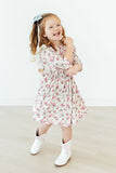Cowgirl Cutie 3/4 Sleeve Ruffle Twirl Dress - Aaria Tees Aaria Tees