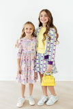 French Quarter Fun 3/4 Sleeve Pocket Twirl Dress - Aaria Tees Aaria Tees